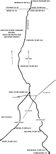 KWT Main Line North Map